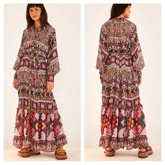 🆕🏷 FARM Rio Amulet Printed Maxi Dress - Picture 3 of 12